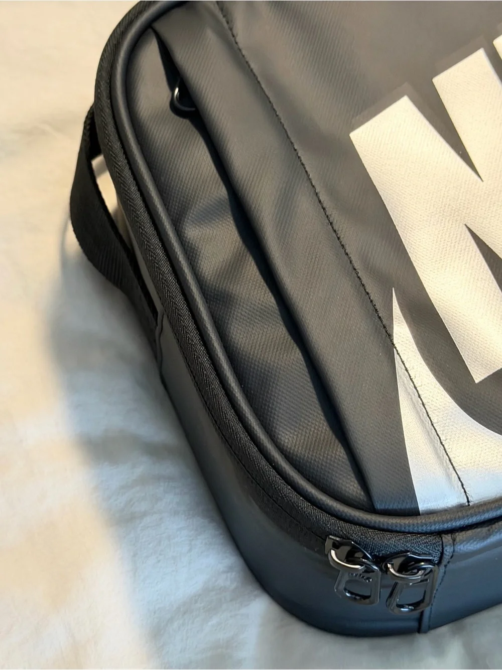 Nike Hard Shell Lunch Box 4L Black Silver Just Do It NWT